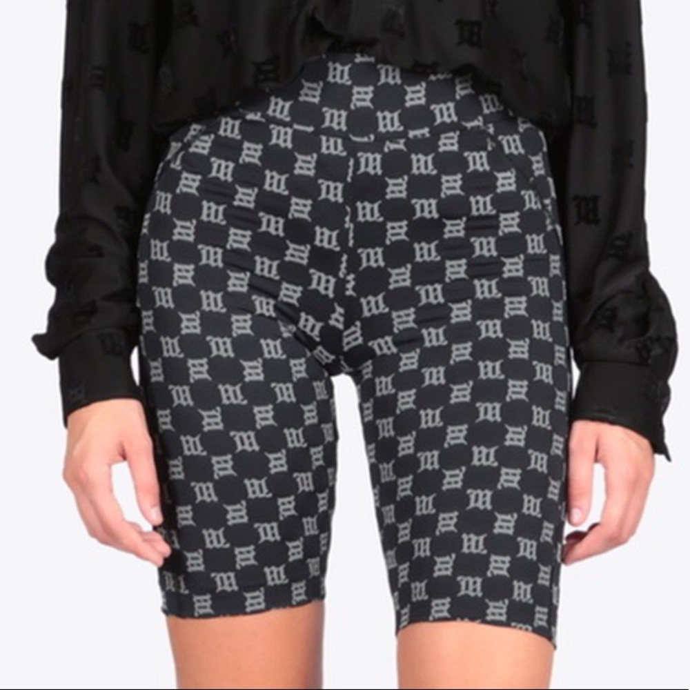 Misbhv reflective monogram bike shorts